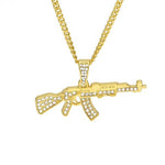 MICRO DIAMOND AK 47 NECKLACE