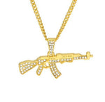 MICRO DIAMOND AK 47 NECKLACE