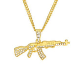 MICRO DIAMOND AK 47 NECKLACE