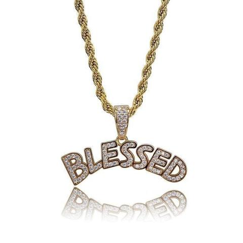 Blessed Necklace Iced Out