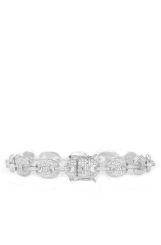 DIAMOND LINK BRACELET IN WHITE GOLD *NEW*